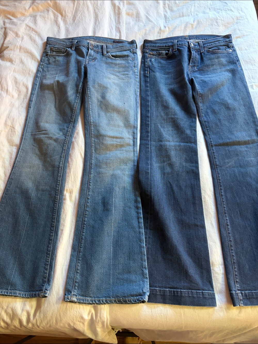 Women’s 7 for all Mankind and citizens of humanity Blue Flared Jeans